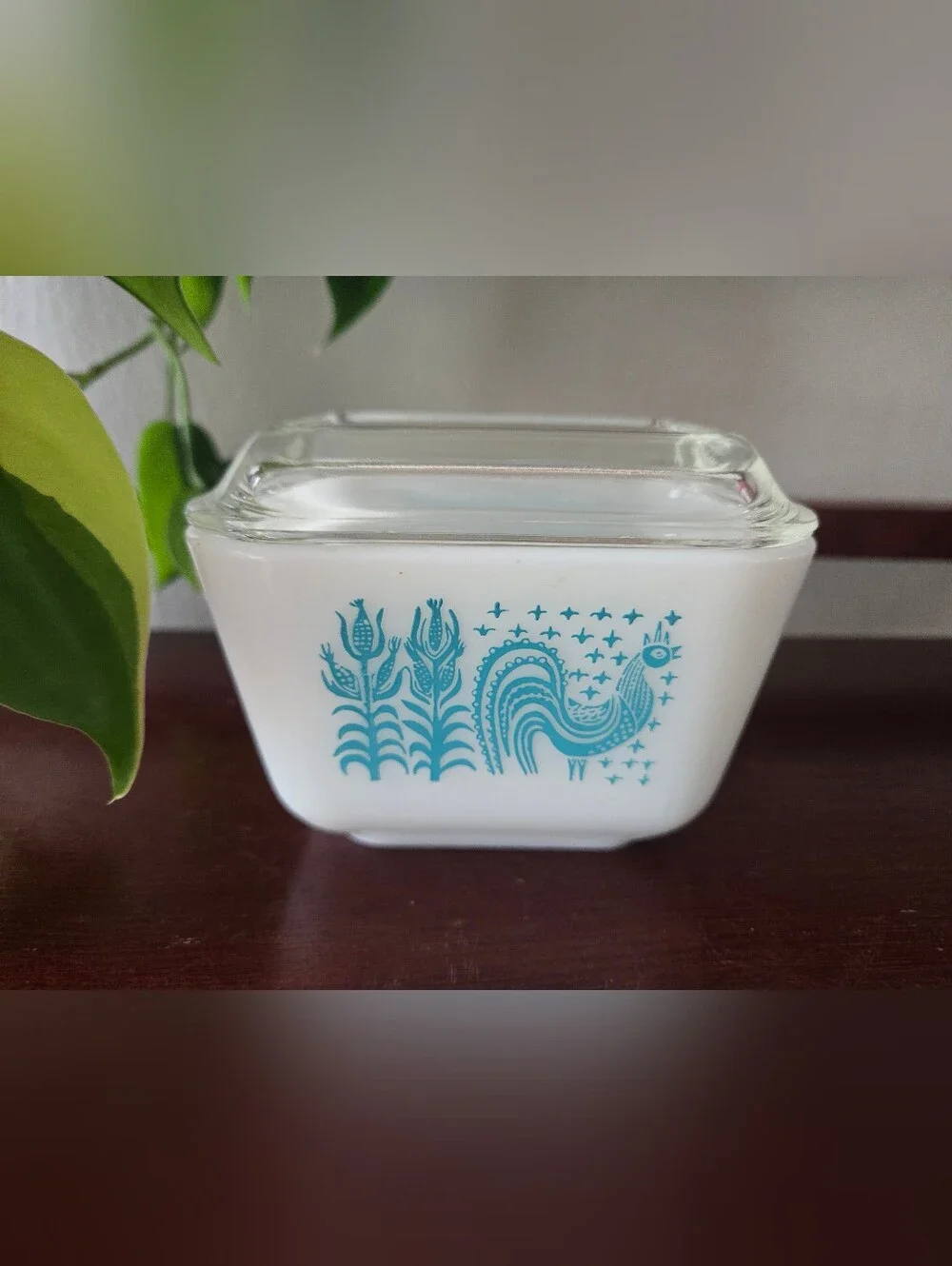 Vintage Pyrex Amish Butterprint Fridgie w/ Lid 501 B 1.5 Cup